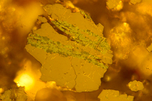 Arsenopyrite in pyrite [45 kb]